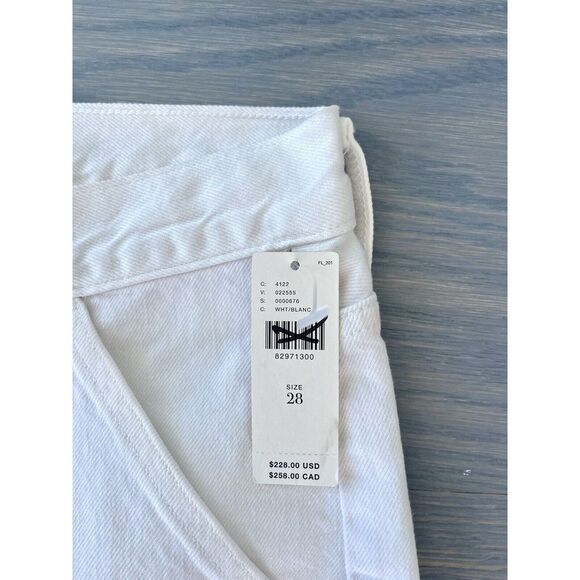 Agolde Cooper Relaxed Straight‎ Cargo Jeans Milkshake 28 NWT $228 - Picture 6 of 10